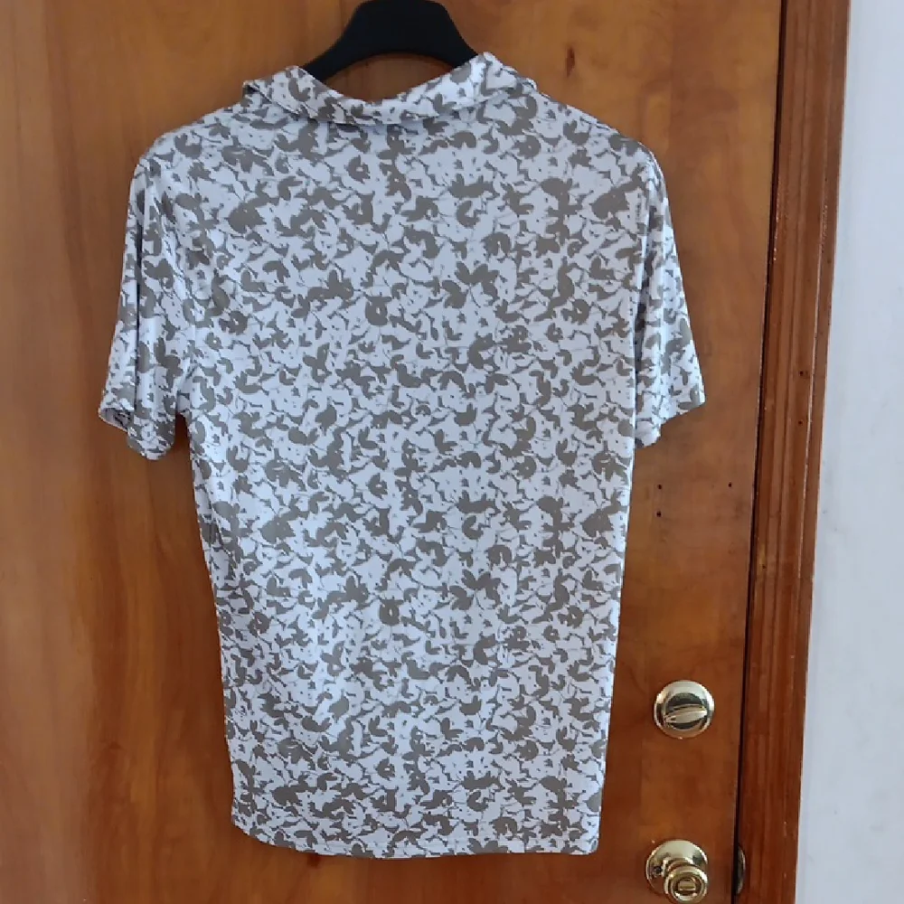 Michael Kors White and Brown Casual Button Down Shirt S - Picture 4 of 4
